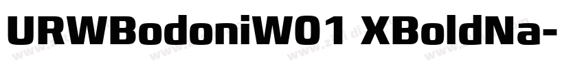 URWBodoniW01 XBoldNa字体转换